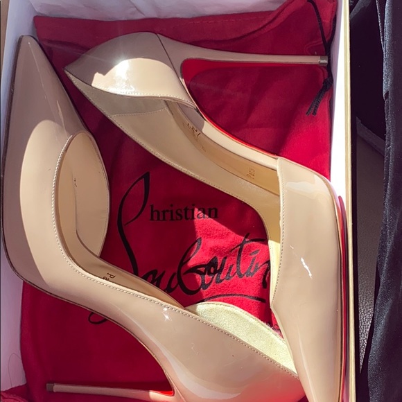 COPY - Iriza Patent Half-d'Orsay 100mm Red Sole P… - Picture 5 of 9